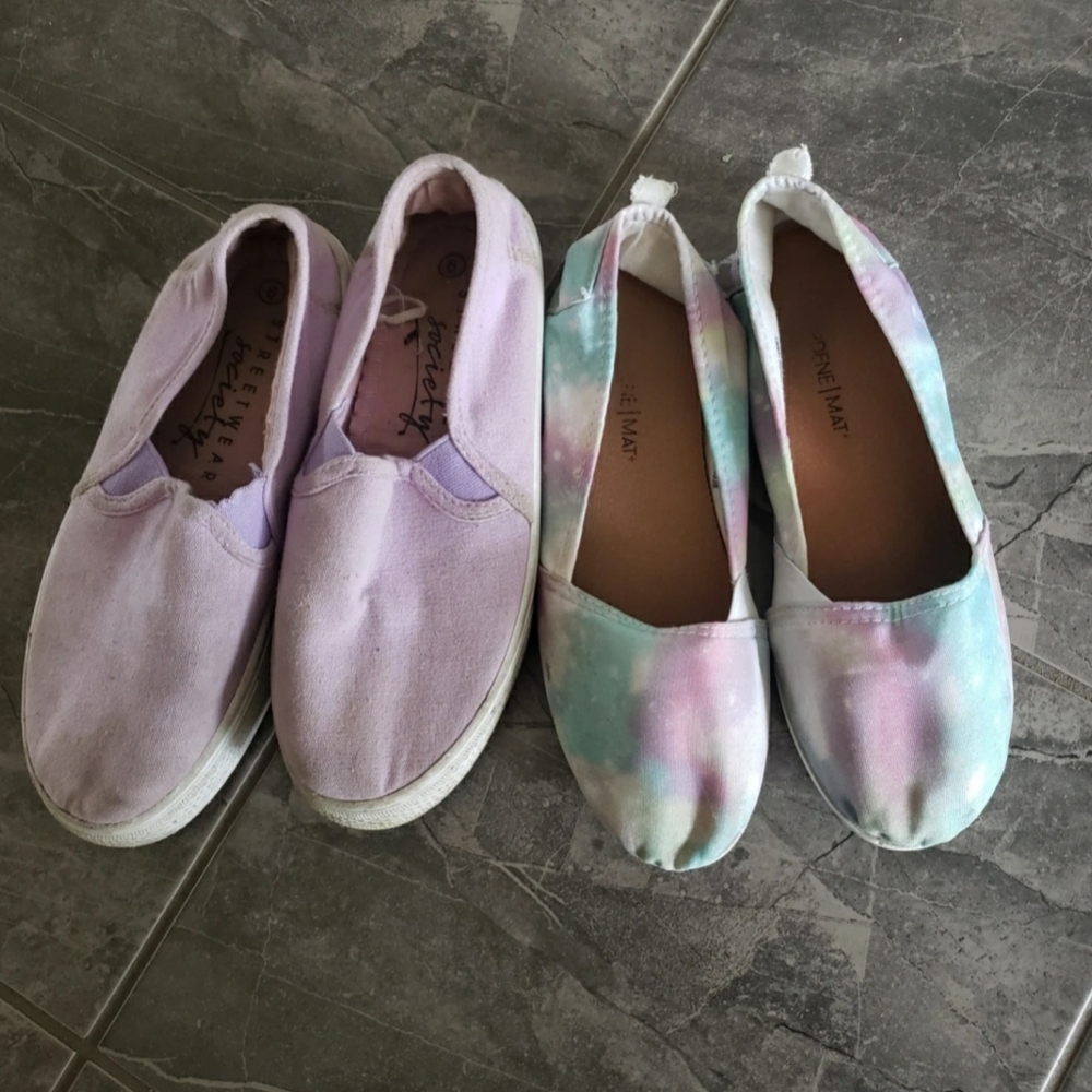 Girls' Pastel Slip-On Shoes